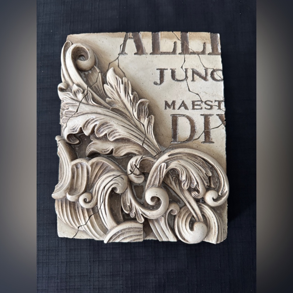 Decorative Beige and Brown Wall Plaque